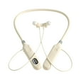 thumbnail image 2 of JGJJUGN Wireless Bluetooth Neckband Earphones with Magnetic Absorber, Long Battery Life, Digital Display, Foldable Sports Headphones, Hi-Fi Sound Quality, Bluetooth 5.3, 10M Range, 2 of 4