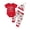 Red, variant on Baby Boys USA Flag Romper Outfits "My First 4th Of July" Baby Short Sleeve Long Pants 3-Pieces Clothes Set With Hat 0-12M