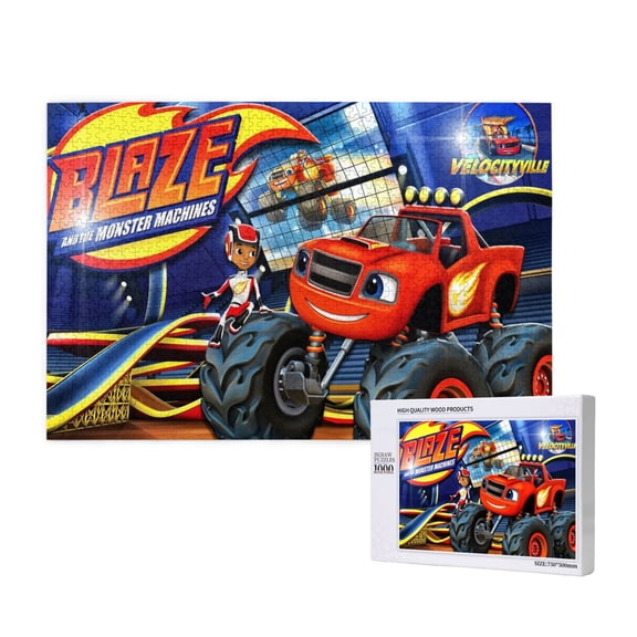 Blaze And The Monster Machines Jigsaw Puzzle,1000 puzzle pieces Gift Toys Art Home Decor