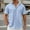 Light Blue, variant on Bcfgryg Men's Linen Short Sleeve Shirt Lightweight Breathable Casual Top For Summer Fashion Outdoor Activities Slim Fit Dress Shirts Men Yellow