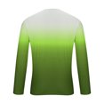thumbnail image 4 of Men’s T-Shirt Ombre Long Sleeve Top Fall Fashion Athletic Sweatshirts Loose Pullover Graphic Tee Shirts Big and Tall Crewneck Sweatshirts Sports Tees, 4 of 4