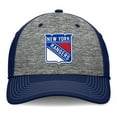 thumbnail image 2 of Men's Fanatics Gray/Navy New York Rangers Fundamental Top Shelf 2-Tone Flex Hat, 2 of 4