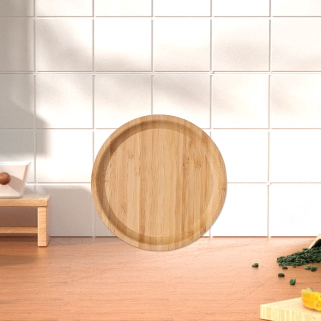 Jioakfa Kitchen Products Tray Solid Wood Tray Fruit Tray Snack Tray Storage Tray Multi Shaped Storage Tray Yellow M