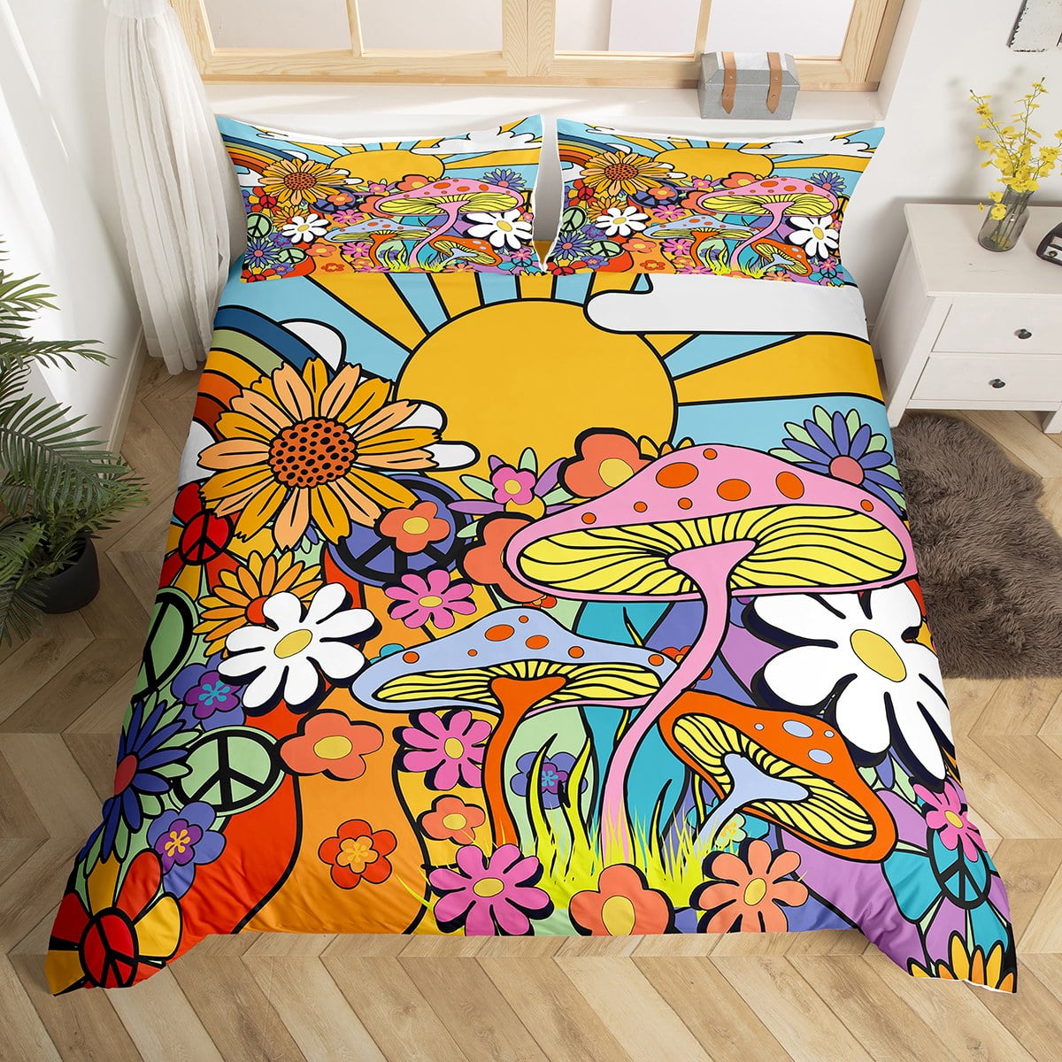 Purple daisies bed bumper hotsell