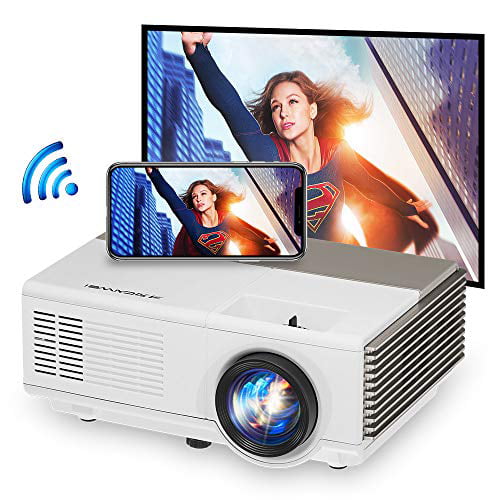 720p Portable Android WiFi Projektor Blue-Tooth Beamer HD Airplay Miracast HDMI 