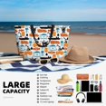 thumbnail image 3 of Yiaed Industrial Transportations Print Large Capacity Beach Travel Bag - Waterproof Zipper Vacation Tote for Sandproof Storage, and Camping, 3 of 5