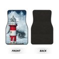 thumbnail image 2 of Vsdgher Circular Lighthouse Car Foot Mat Set of 4 Pieces Universal Floor Liner Car Accessories Fits Most Cars, Trucks, Vans, sedans, SUV, 2 of 7