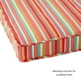 thumbnail image 5 of Greendale Home Fashions 18 x 18 in. Watermelon Stripe Square Outdoor Chair Pad (Set of 2), 5 of 6