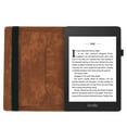 thumbnail image 4 of for Amazon Kindle Paperwhite 7th Gen 2015/10th Gen 2018 Adjustable Kickstand Case, Lovely Pattern PU Leather + Soft Inner Case Auto Wake/Sleep Flip Folio Cover with Pen Holder & Card Slots, Brown, 4 of 6