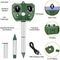 thumbnail image 3 of Ultrasonic Animal Repeller Solar Waterproof with Motion Sensor, Flash, USB Rechargeable, Effective Repellent for Dog Cat Deer Raccoon Rabbit Squirrel Bird Farm Garden Yard, 3 of 5