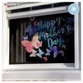 thumbnail image 4 of Window Flakes Happy Mother's Day Butterfly Banner Window Cling Decal. Glass Home Decor. Multicolor, Large Size. Made in America, 4 of 5