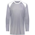thumbnail image 1 of ASI 1728.R04.XL Chemise de Tireur pour Adultes & 44; Graphite & Blanc - Extra Large, 1 of 1