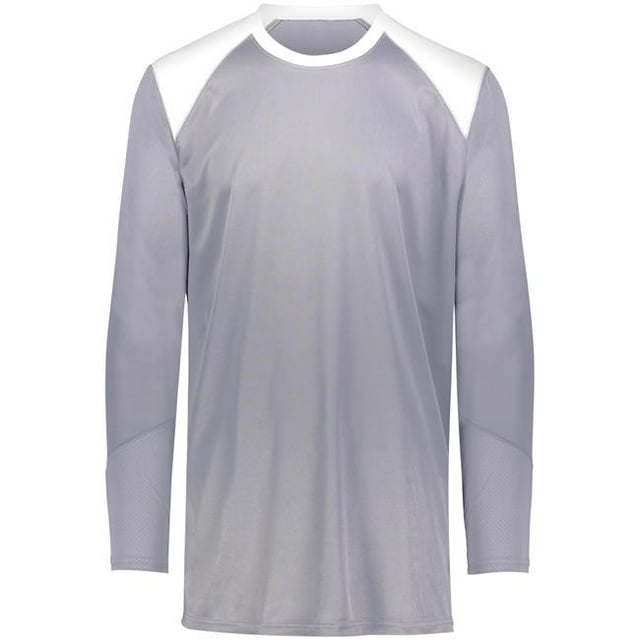 ASI 1728.R04.XL Chemise de Tireur pour Adultes & 44; Graphite & Blanc - Extra Large
