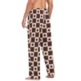 thumbnail image 3 of FORMRS Mens Pajama Pants with Pockets Cotton Sleepwear Lounge Bottoms Sizes S-2XL, Checkered Stars Pattern, 3 of 7