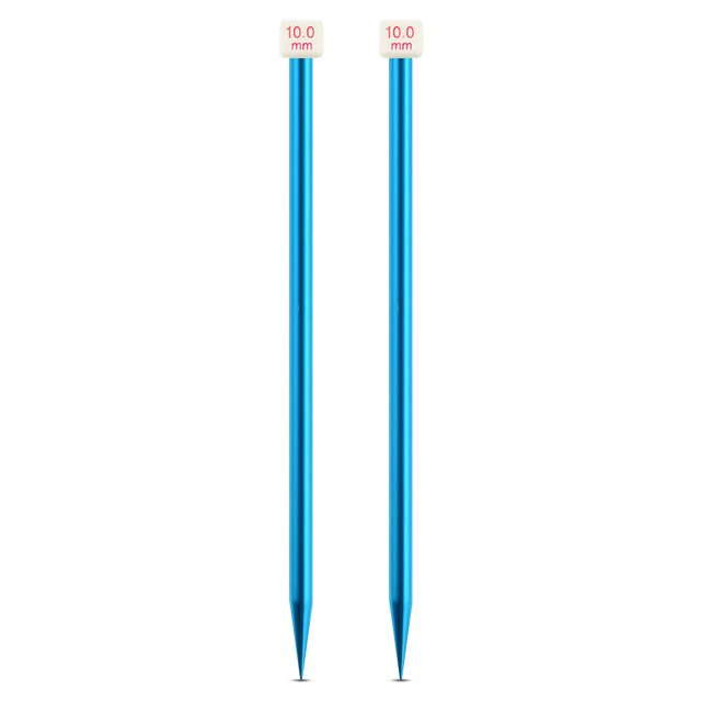 Injueey Agujas de tejer al azar de colores, suéter, de tejer de aluminio portátil, equipo de costura para manualidades DIY, suministros para el Artesanía 10.0 mm Injueey HA011745-14B