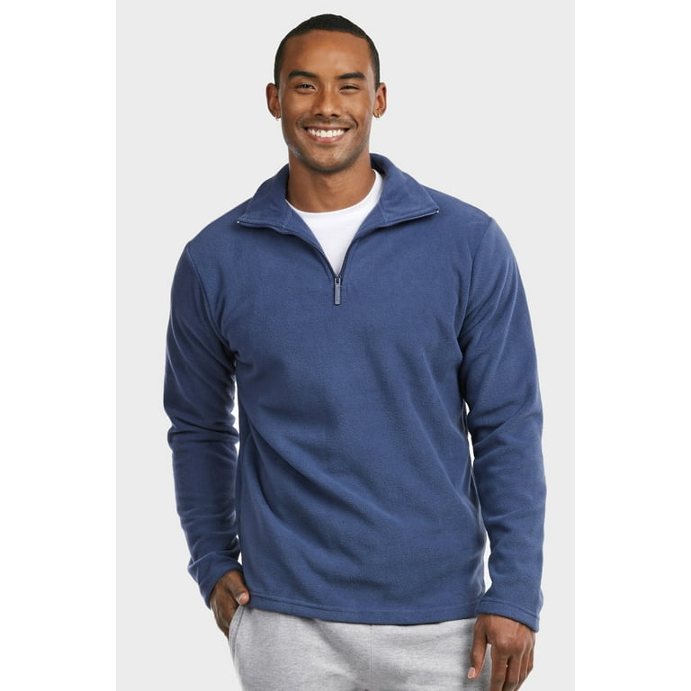 Knocker Men s Plus Size Soft Fleece Quarter Zip Pullover