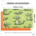 thumbnail image 3 of Lovely Cartoon Crocodile Highly Absorbent Polyester Doormat Anti-slip Anti-fouling Indoor Outdoor Entrance Welcome Mat 32×20in., 3 of 8
