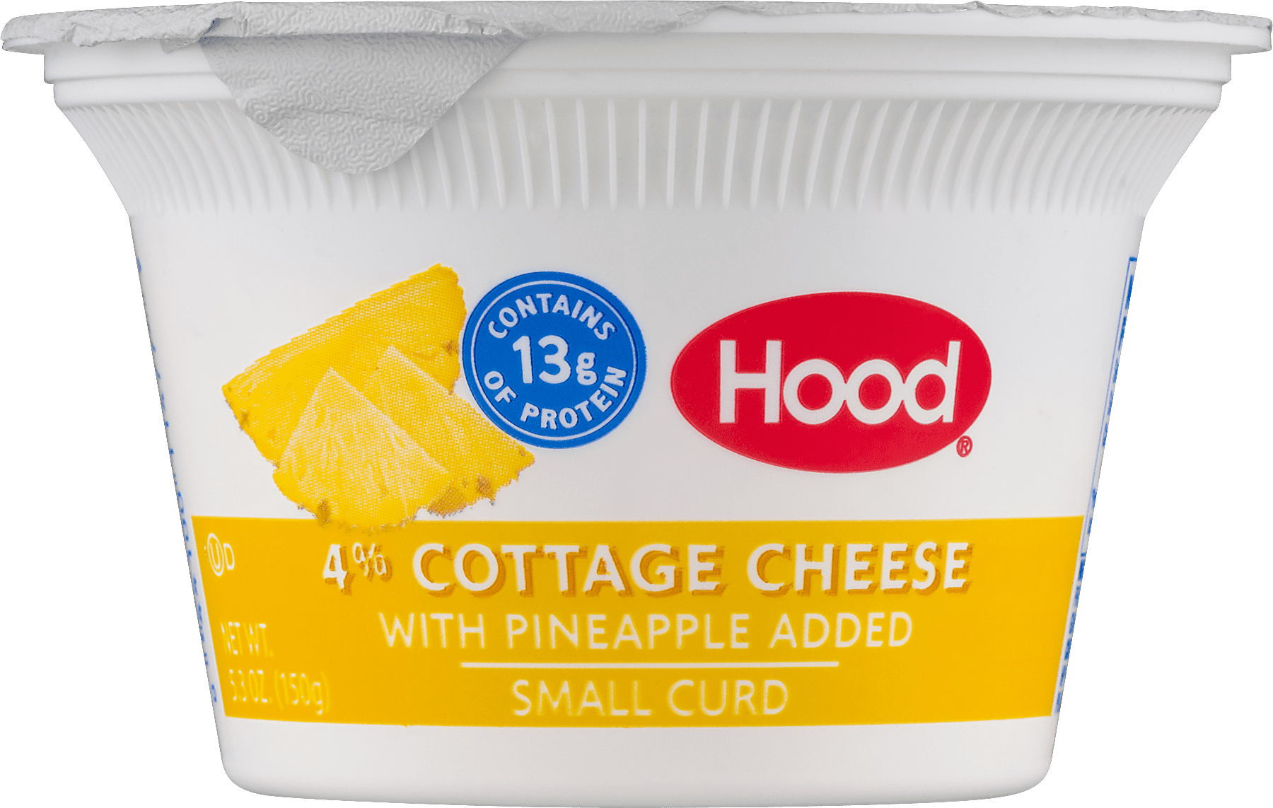 Hood 4 Milk Fat Pineapple Flavored Small Curd Cottage Cheese 5 3
