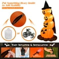 thumbnail image 3 of Gymax 7ft Inflatable Pumpkin Combo Halloween Decoration w/ Built-in LED Lights, 3 of 6
