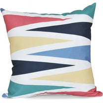 Simply Daisy 16" x 16" Backgammon Geometric Print Outdoor Pillow