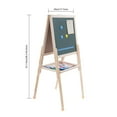 thumbnail image 2 of Art Easel, Adjustable Easel, Free Standing Easel, Wood Color 45*45cm, 2 of 21