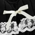 thumbnail image 5 of Women Off Shoulder Y2k Sweaters Fairy Grunge Contrast Lace Knit Pullovers Tops Bow Front Jumper Cute Going Out Tops, 5 of 7