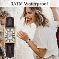 thumbnail image 4 of Bomieux Watches for Woman Dainty Elegant Womens Watches with Leather Strap Classic Vintage Retro Square Ladies Quartz Watches Gifts for Women, 4 of 6