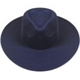 thumbnail image 2 of VERVE 8 Wide Brim Vegan Felt Rancher Hat - Women, Men, and Kids Fedora Style with Adjustable Inner Drawstring, 2 of 8