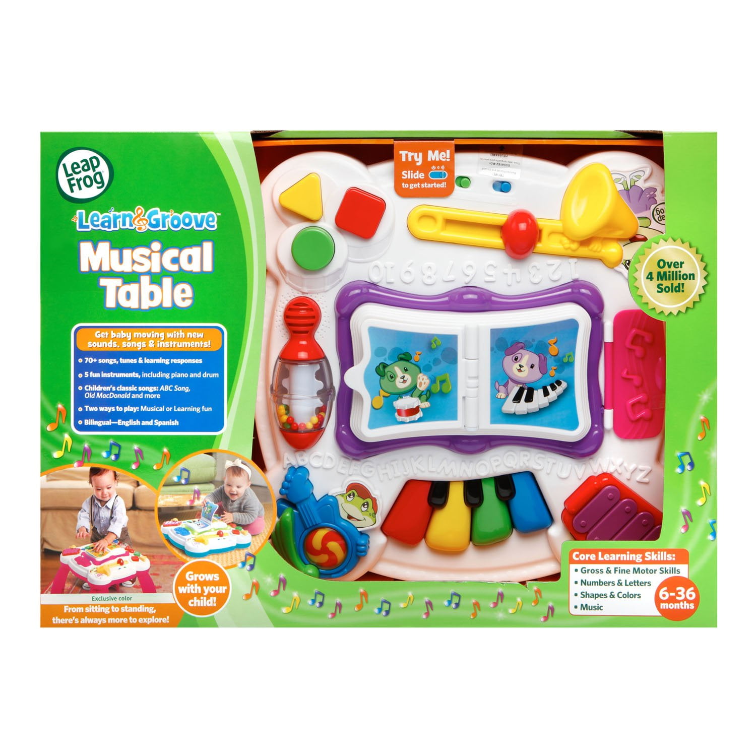 leapfrog learn and groove musical table pink