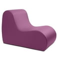 thumbnail image 2 of Jaxx Midtown Large Classroom Soft Foam Chair - Premium Vinyl Cover, Purple, 2 of 6