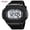 Black+white, variant on Men's Digital Watch, Silicone Band Outdoor Sport with Dual Time, Stopwatch, Alarm, Countdown and EL Backlight, Cool Style for Sports