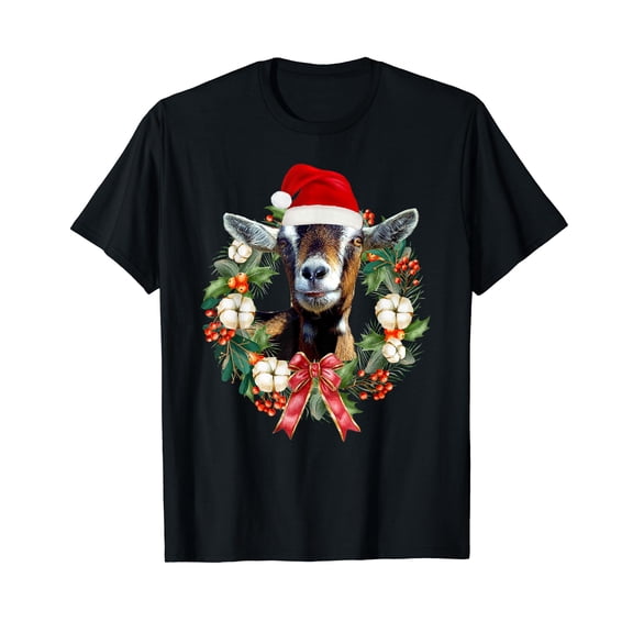 Cute Goats Christmas Funny Farm Animal Christmas T-Shirt