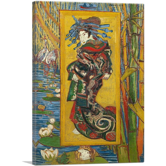 ARTCANVAS The Courtesan 1887 Canvas Art Print by Vincent Van Gogh - Size: 26" x 18" (0.75" Deep)