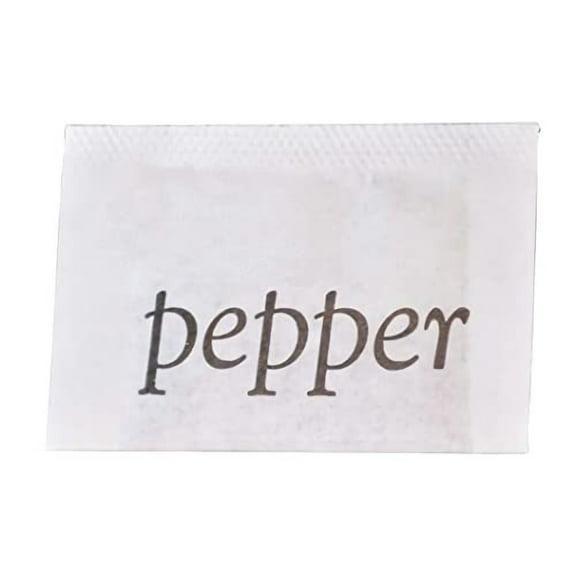 Individual Pepper Packets by Salty Ernie, Ground Pepper, 0.1 grams | Pack of 200