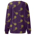 thumbnail image 4 of Gibobby Sudaderas para mujer Blusa de sudadera estampada con cuello redondo y manga larga para entrenamiento diario en casa y al libre para mujer(Morado,XG), 4 of 5