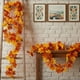 thumbnail image 1 of Decoración Navideña con Hojas de Arce de Ratán para Escaleras, Puertas, Jardín, Hogar, Puertas y Ventanas, Decoración de Pared., 1 of 7