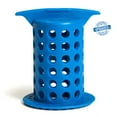 thumbnail image 2 of ShowerShroom the Revolutionary 2" Stand-Up Shower Stall Drain Protector Hair Catcher/Strainer, Blue, 2 of 6