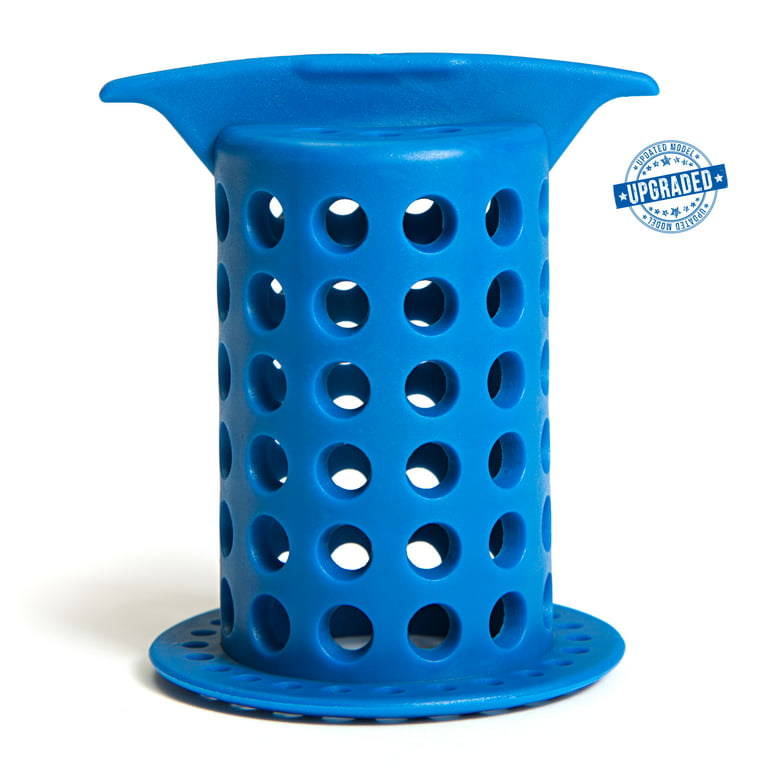 TubShroom The Revolutionary Tub Drain Protector Hair Catcher/Strainer/Snare Blue