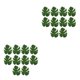 thumbnail image 2 of Bolsas de hojas de bambú Inteprter 10 con espalda de tortuga simulada verde 6 pulgadas, 2 of 6