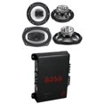 thumbnail image 1 of 2) Boss R94 6x9" 500W 4 Way Car & 2) 6.5" 300W 3 Way Speakers & 400W 4-Ch Amp, 1 of 12