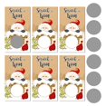 thumbnail image 1 of 6 Pieces Christmas Scratch Off Cards Xmas Blank Holiday Scratch Cards with Winter Restaurant Business Patterns Tea For Small, 1 of 8