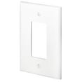 thumbnail image 1 of Placa de pared Leviton Decora GFCI de 1 elemento, sobredimensionada, color blanco, 1 of 1