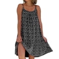 thumbnail image 2 of Vestido camisola con estampado floral Vestido sin mangas de verano Vestido con tirantes que combina con todo con cuello en U, 2 of 4