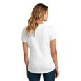 thumbnail image 2 of District Adult Female Women Plain Short Sleeves T-Shirt White X-Large, 2 of 4