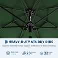 thumbnail image 1 of QinaQin Vented Patio Umbrella, 8 Sturdy Ribs, Easy Crank & Tilt, Dark Green, 1 of 8