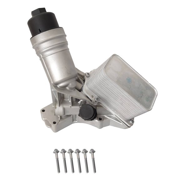 EGOESWELL Aluminium Engine Oil Cooler Housing Assembly 11428583895 11428583901