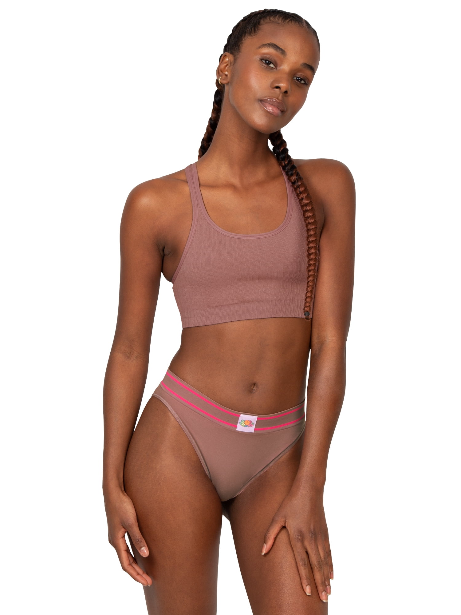 Fresh by Fruit of the Loom Juniors Riding High Seamless Bikini 2-Pack, Style FR132W, Sizes XS to 3XL