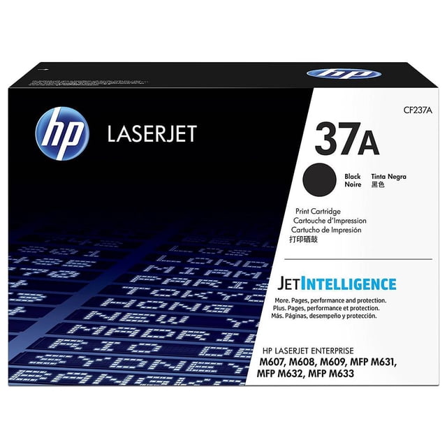 Cartucho de tóner HP 37A Negro Laserjet Original CF237A