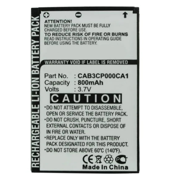 Batteries N Accessories BNA-WB-L3029 Cell Phone Battery - Li-Ion, 3.7V, 800 mAh, Ultra High Capacity Battery - Replacement for Alcatel CAB20100000C1 Battery