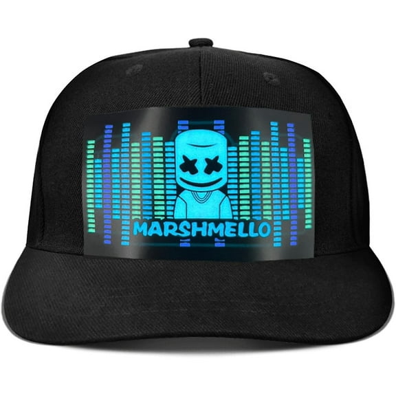 LINLIN Baseball Cap, LED Hat Rave Light Up Sound Activated Baseball Cap for Men and Women